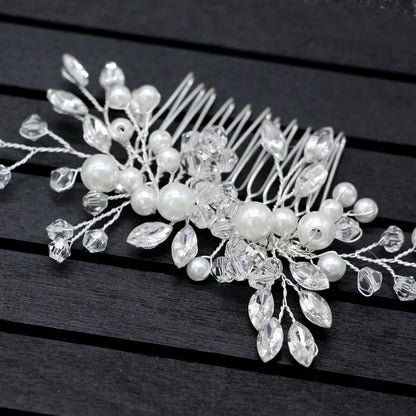 Peigne à cheveux mariage - JewelryHairCombs™ - Perles