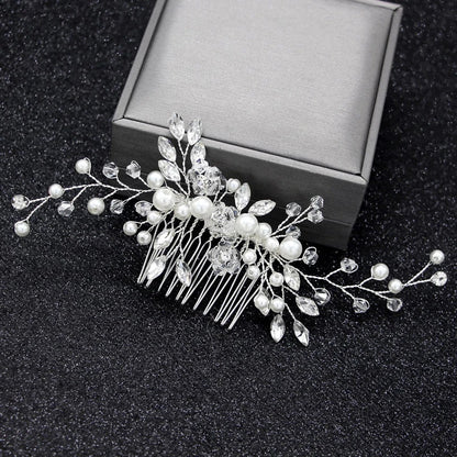 Peigne à cheveux mariage - JewelryHairCombs™ - Perles
