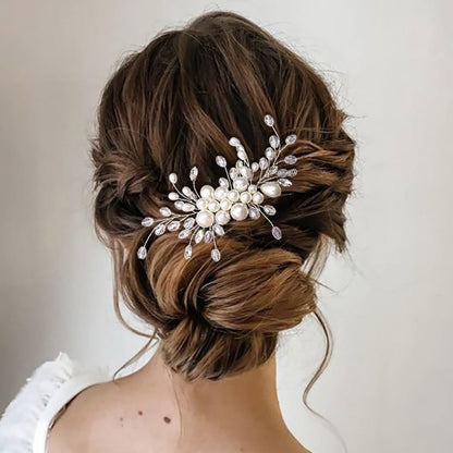 Peigne à cheveux mariage - JewelryHairCombs™ - Perles